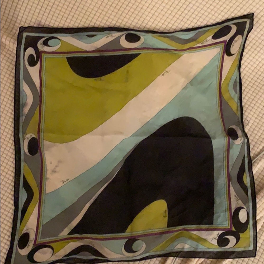 Emilio Pucci multicolored neck scarf